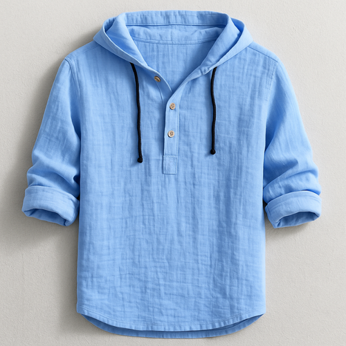 Chemise pull avec capuche pour hommes | Long
