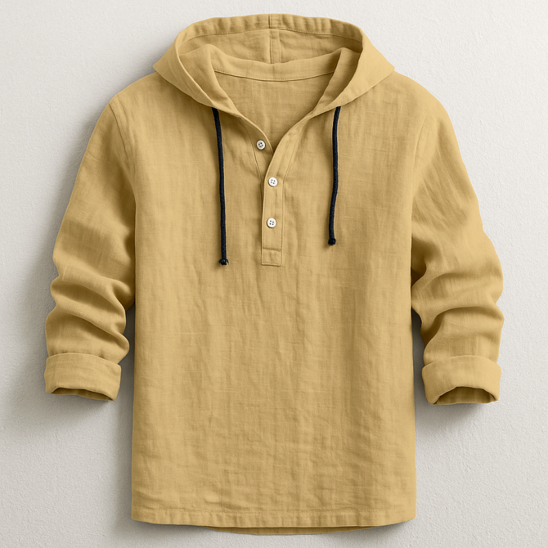 Chemise pull avec capuche pour hommes | Long