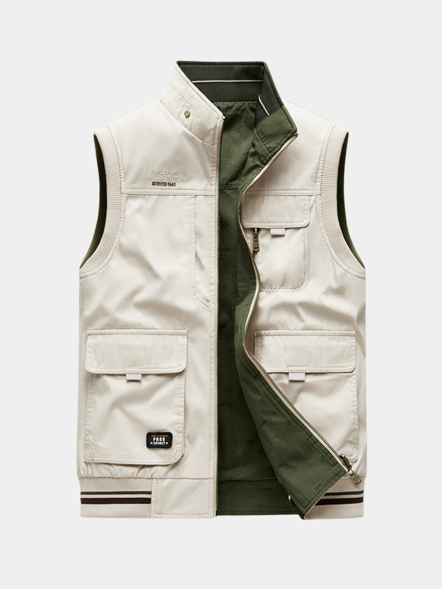 Veste gilet sans manche pour hommes | Long