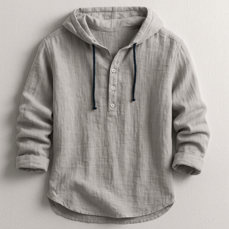 Chemise pull avec capuche pour hommes | Long