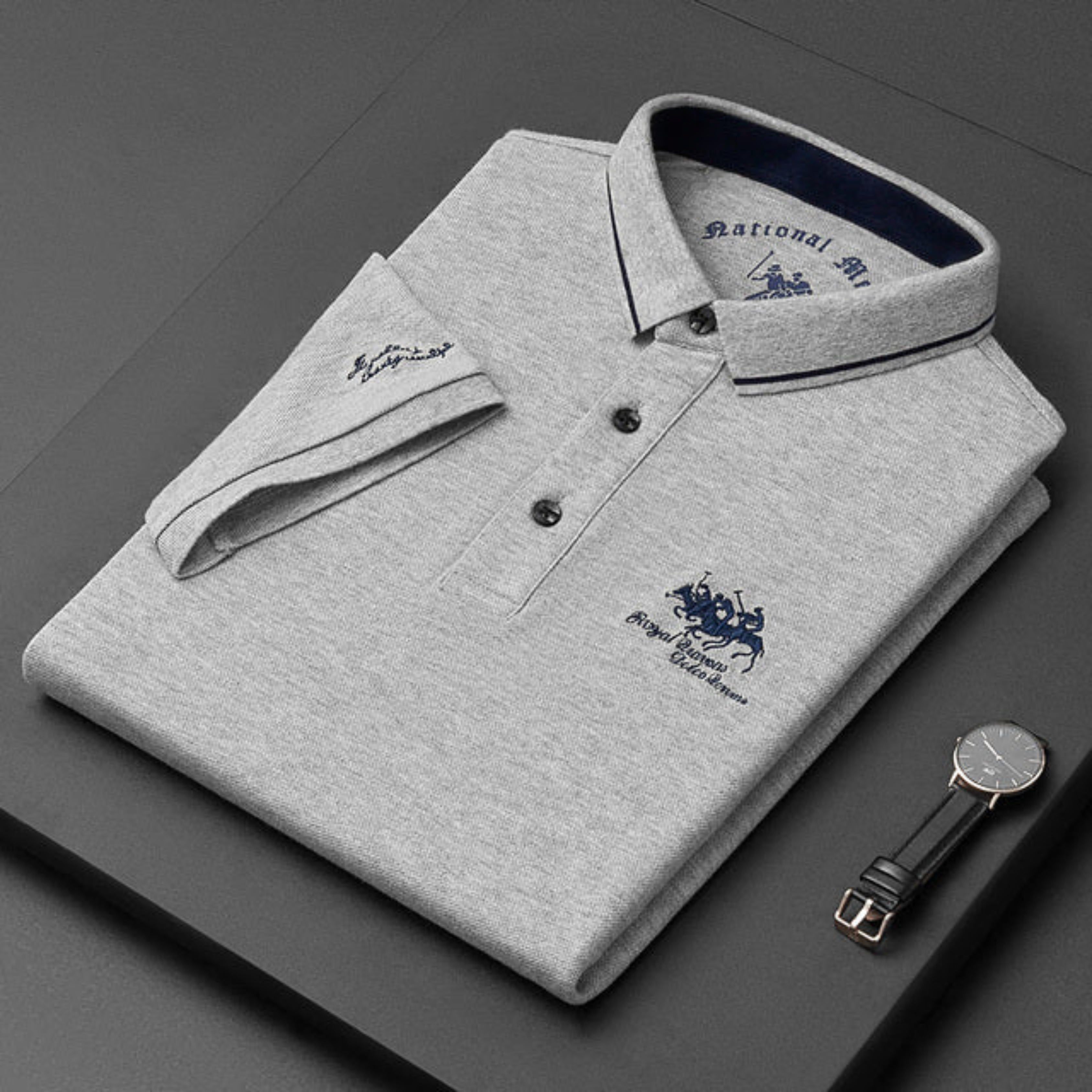 T-shirt polo anglaise pour hommes | Manche courte