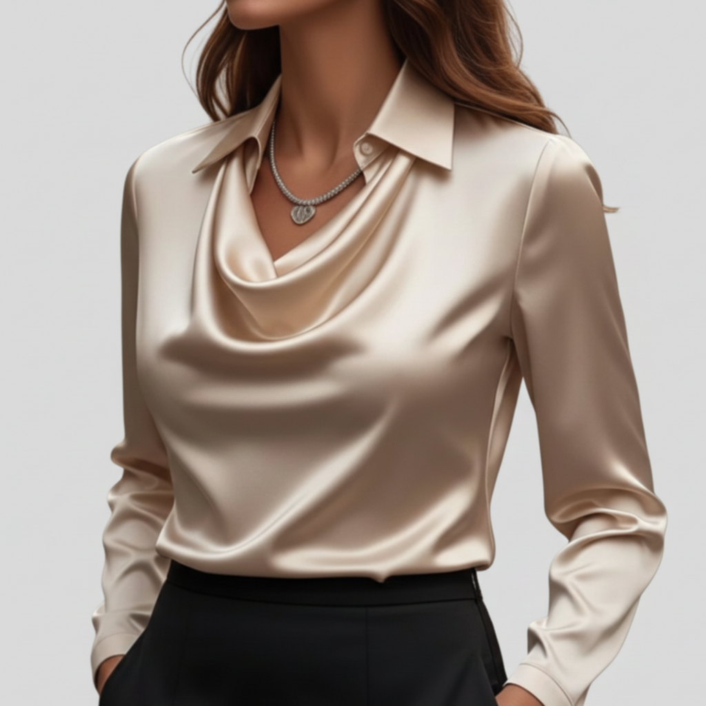 Chemisier chic pour femme | Blouse manche longue élégante