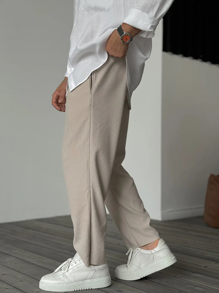 Pantalon tailleur pour hommes | Chino jogger large baggy