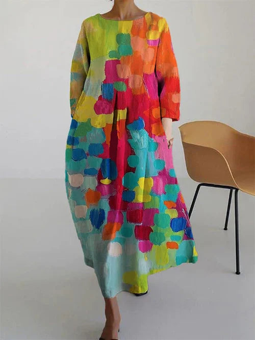 Robe longue bohème pour femme | Maxi