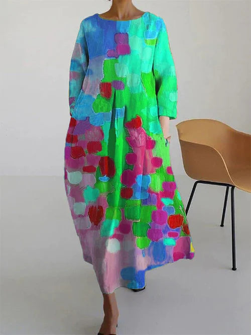 Robe longue bohème pour femme | Maxi