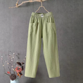 Pantalon large pour femme | Jogger chino baggy taille haute