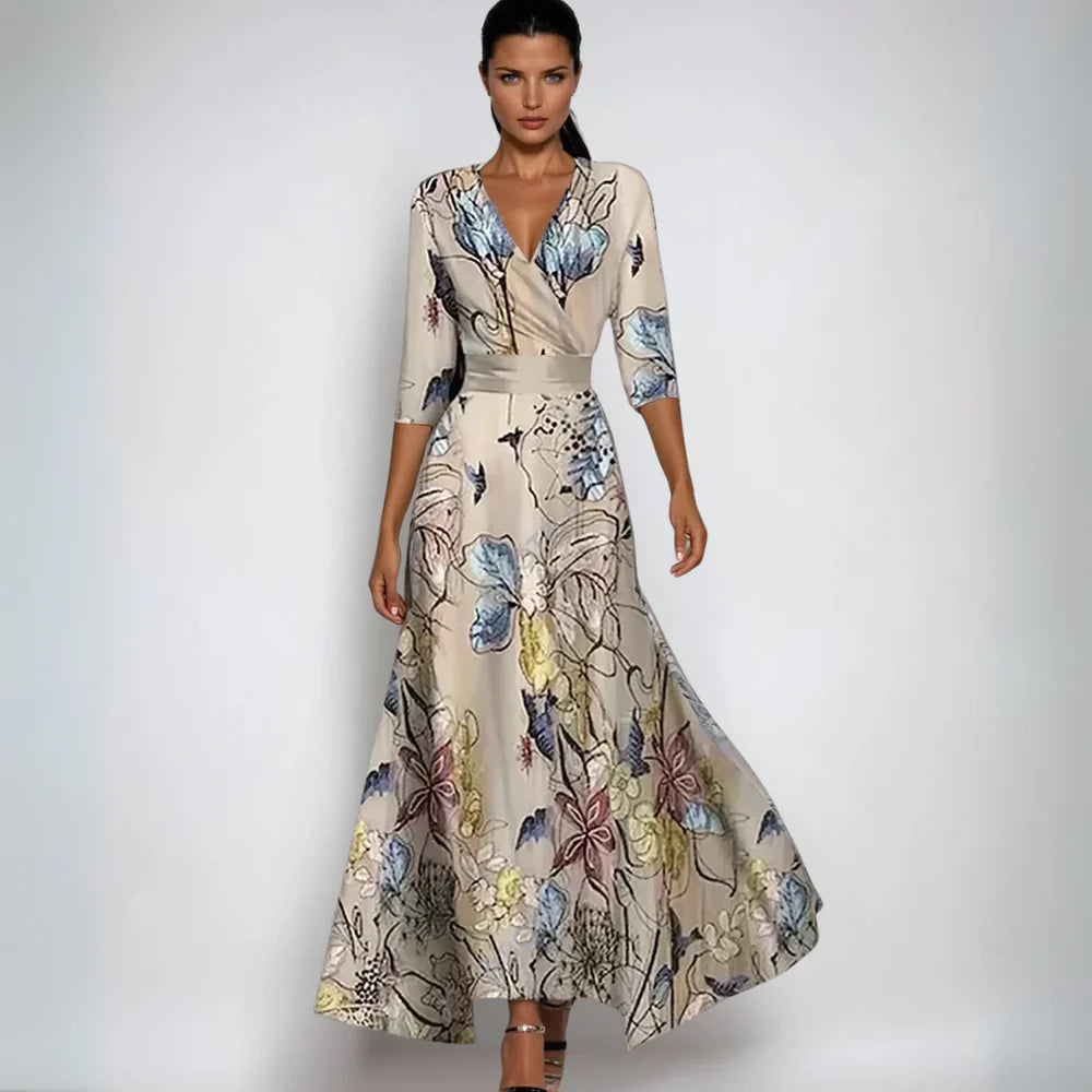 Robe d'invitée de mariage longue pour femme | Maxi