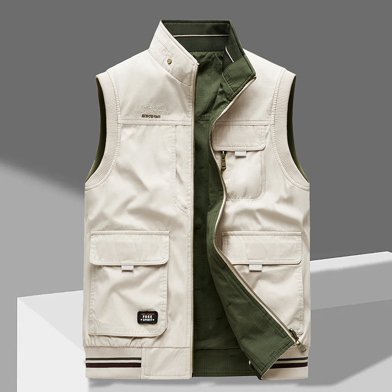 Veste gilet sans manche pour hommes | Long
